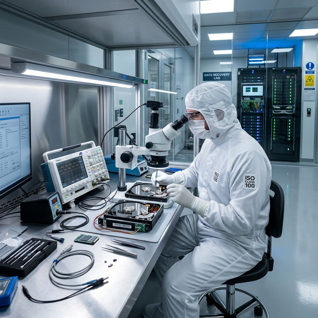 Data Recovery Planet Cleanroom Lab Inspection